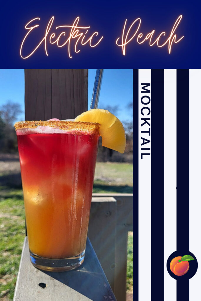 Electric Peach Mocktail