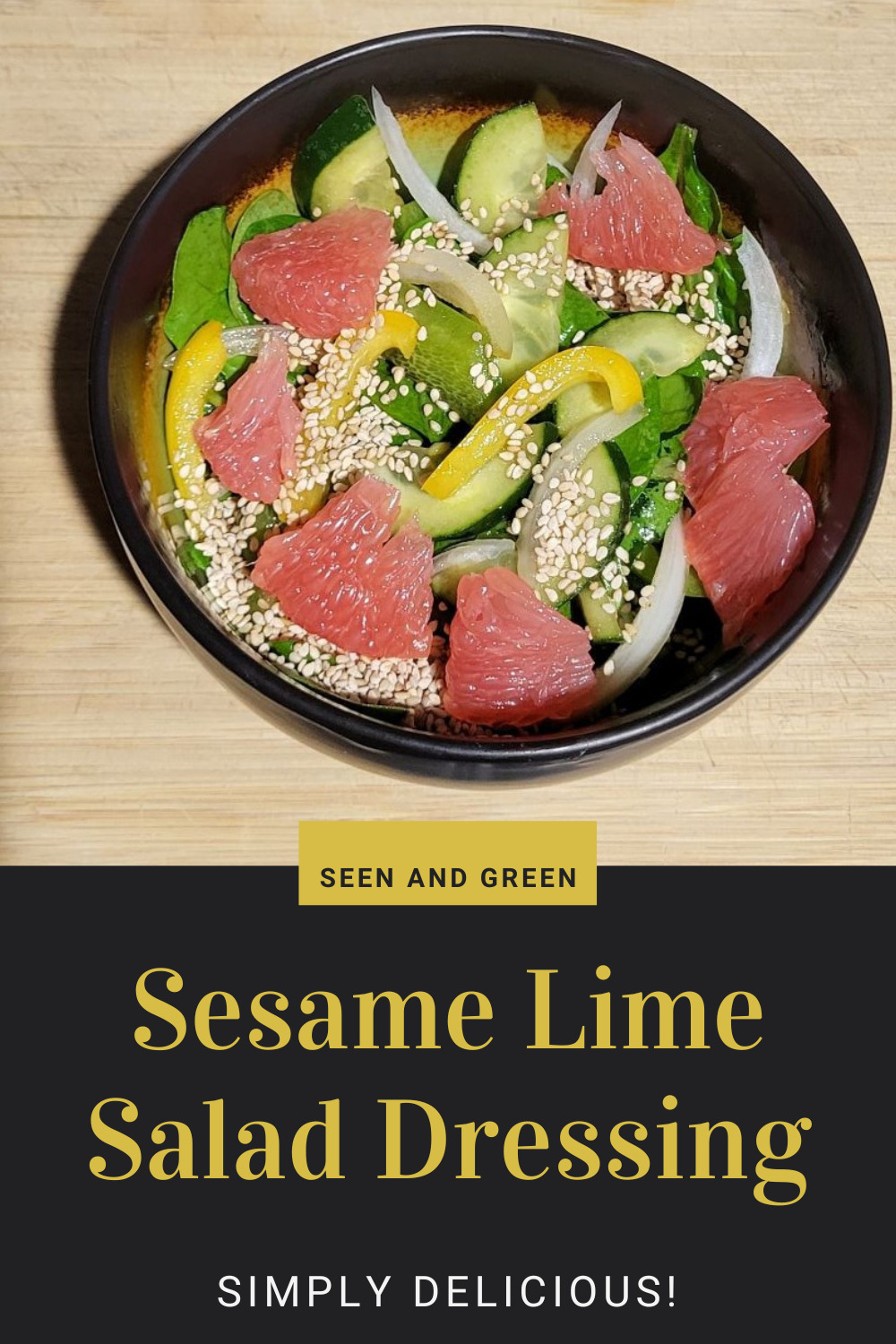 Asian Lime Salad Dressing - Seen and Green