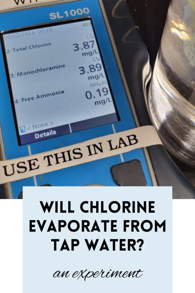 Will Chlorine Evaporate From Tap Water